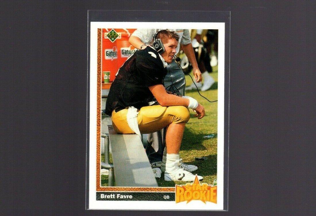 1991 UPPER DECK BRETT FARVE STAR ROOKIE CARD (1 of 2)