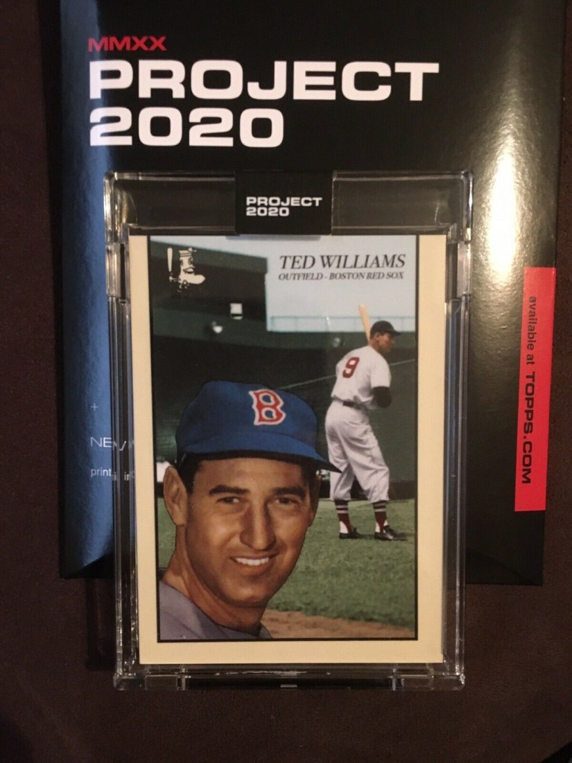 TED WILLIAMS TOPPS PROJECT 2020 ENCASED CARD (1 of 2)