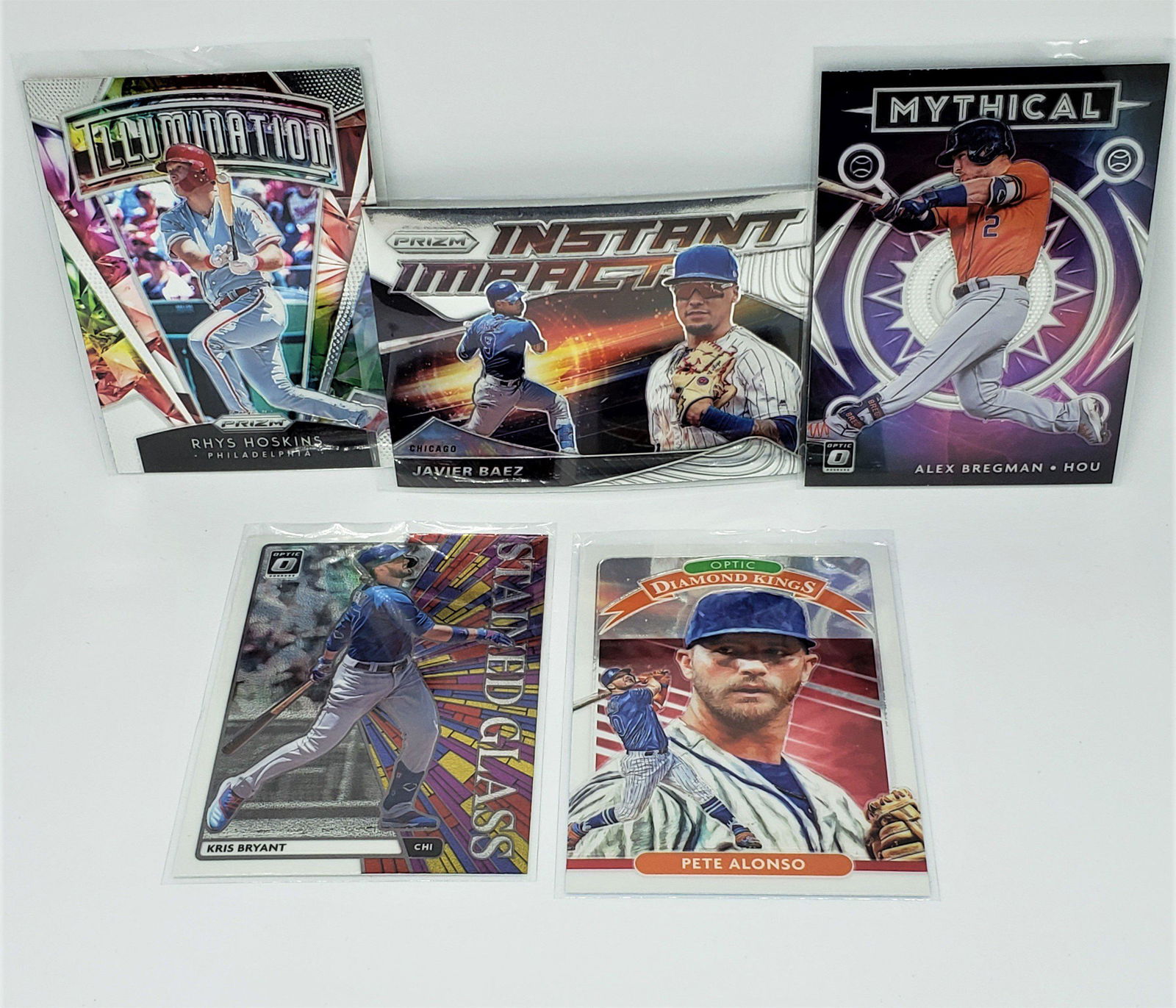 LOT OF 5 PANINI PRIZM & OPTIC BASEBALL INSERTS (1 of 1)