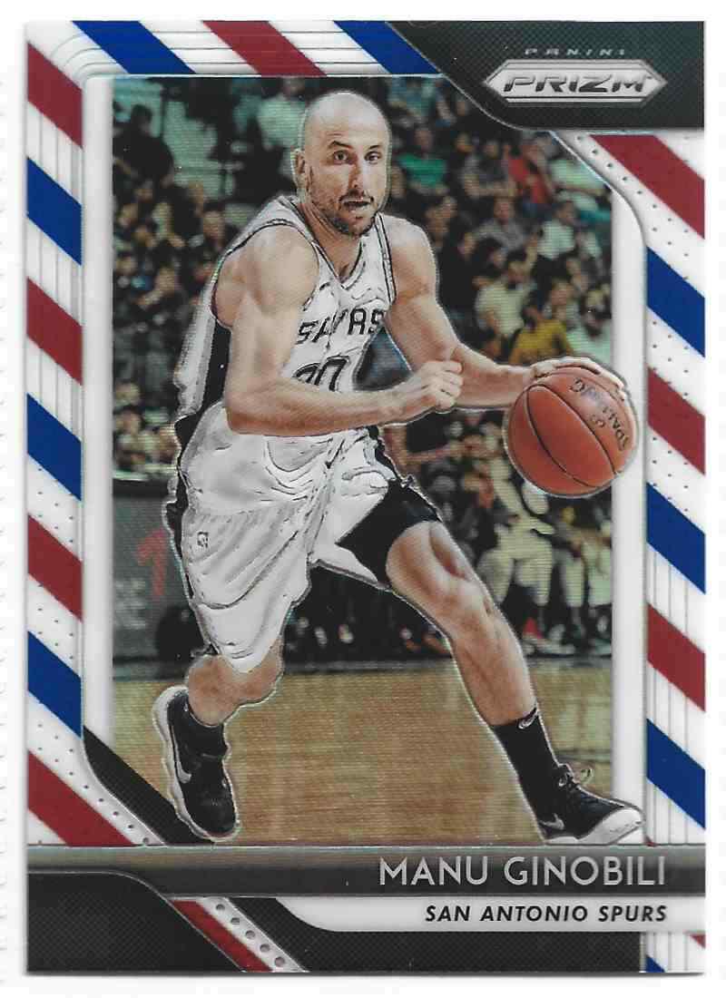 Panini Prizm Red, White And Blue Manu Ginobili: 2018-19 Panini Prizm Red, White And Blue Manu Ginobili #281 San Antonio Spurs