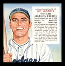 GIL HODGES BROOKLYN DODGERS 1954 RED MAN TABACCO CARD