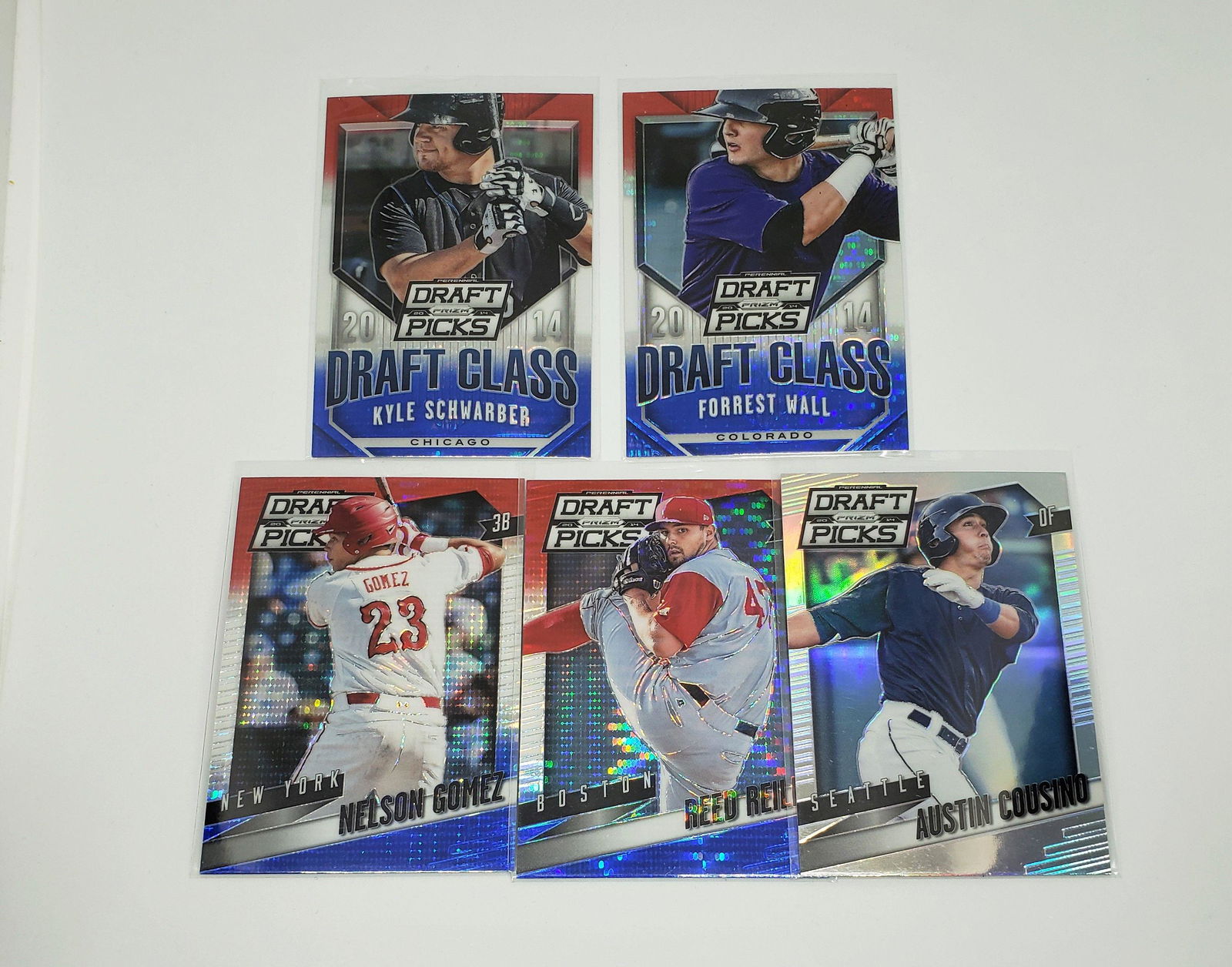 LOT OF 5 PANINI PRIZM DP RED WHITE BLUE PRIZM RCS (1 of 1)