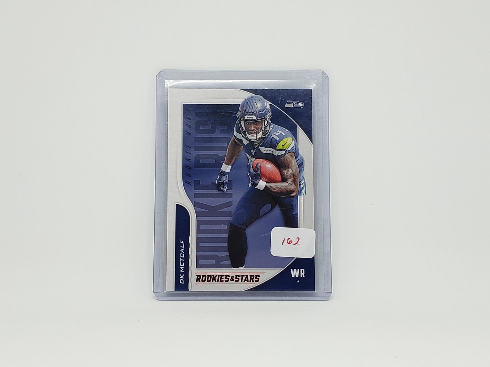 DK METCALF SEATTLE SEAHAWKS ROOKIE RUSH: DK METCALF 2019 ROOKIES AND STARS ROOKIE RUSH RED FOIL VARIATION ROOKIE CARD
