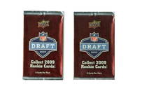 (2PK) 2009 UPPER DECK NFL DRAFT SEALED PACKS