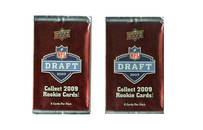 (2PK) 2009 UPPER DECK NFL DRAFT SEALED PACKS