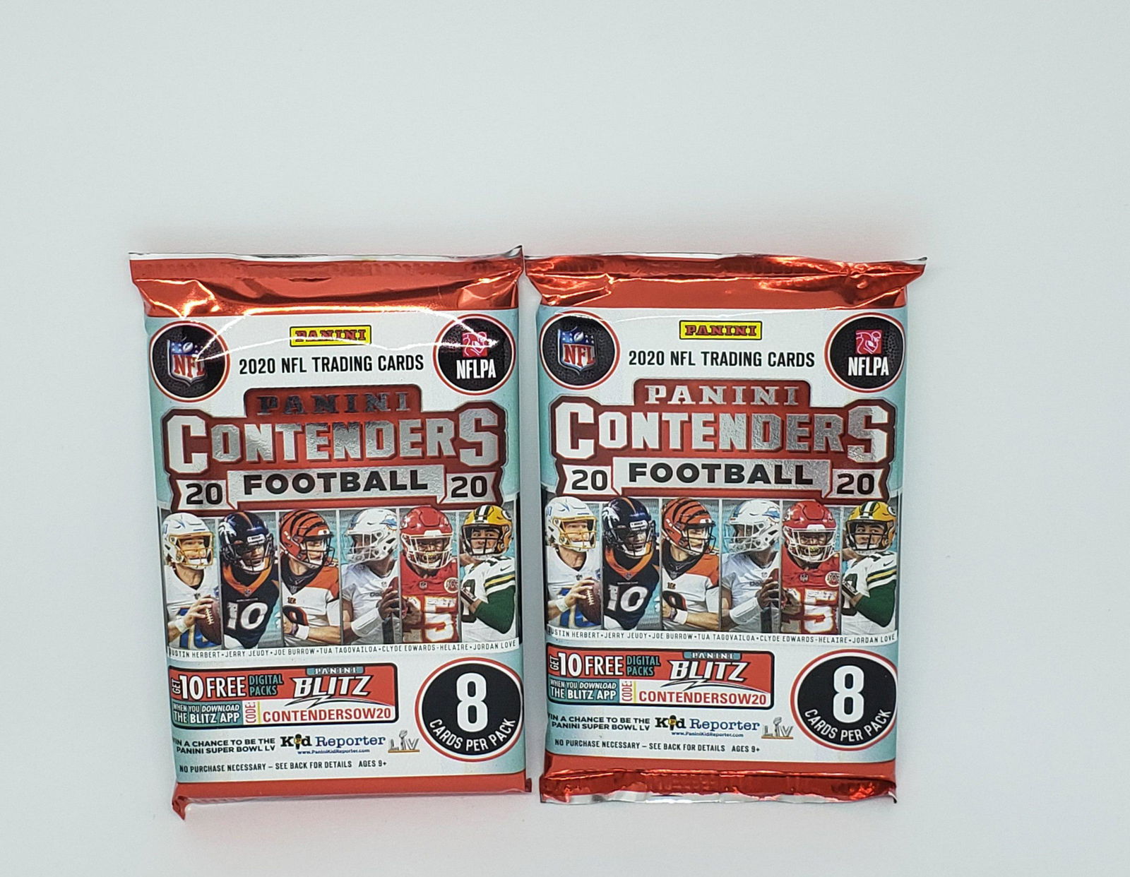 (3PK) 2020 PANINI CONTENDERS FOOTBALL SEALED PACKS (1 of 1)