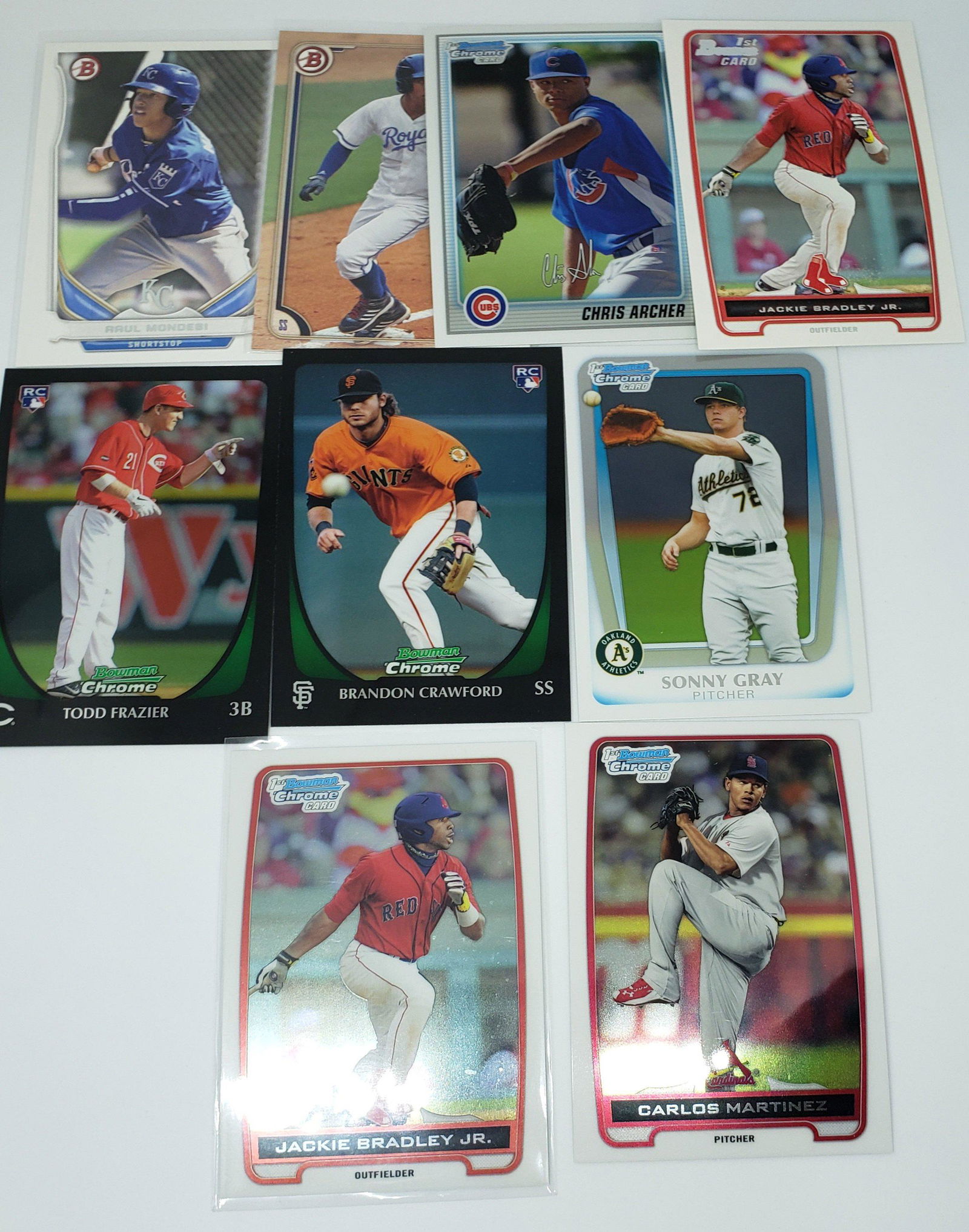 LOT OF 9 BOWMAN BASEBALL ROOKIE PROSPECTS (1 of 1)