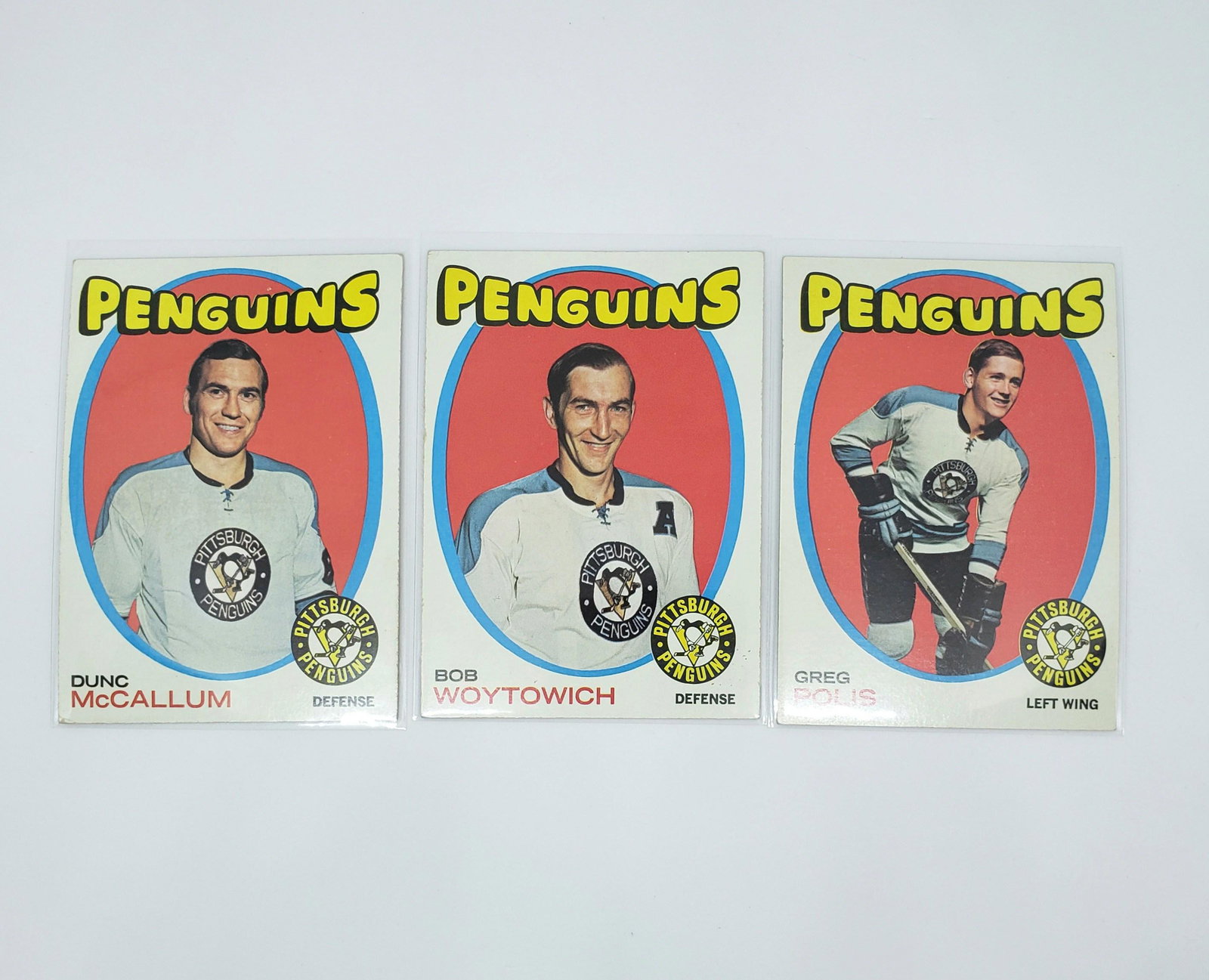 LOT OF 3 VINTAGE PITTSBURGH PENGUINS HOCKEY CARD: LOT OF 3 VINTAGE PITTSBURGH PENGUINS HOCKEY CARD