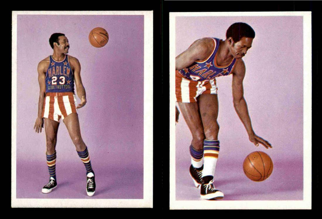 VINTAGE 1971 Harlem Globetrotters Basketball Cards (1 of 2)