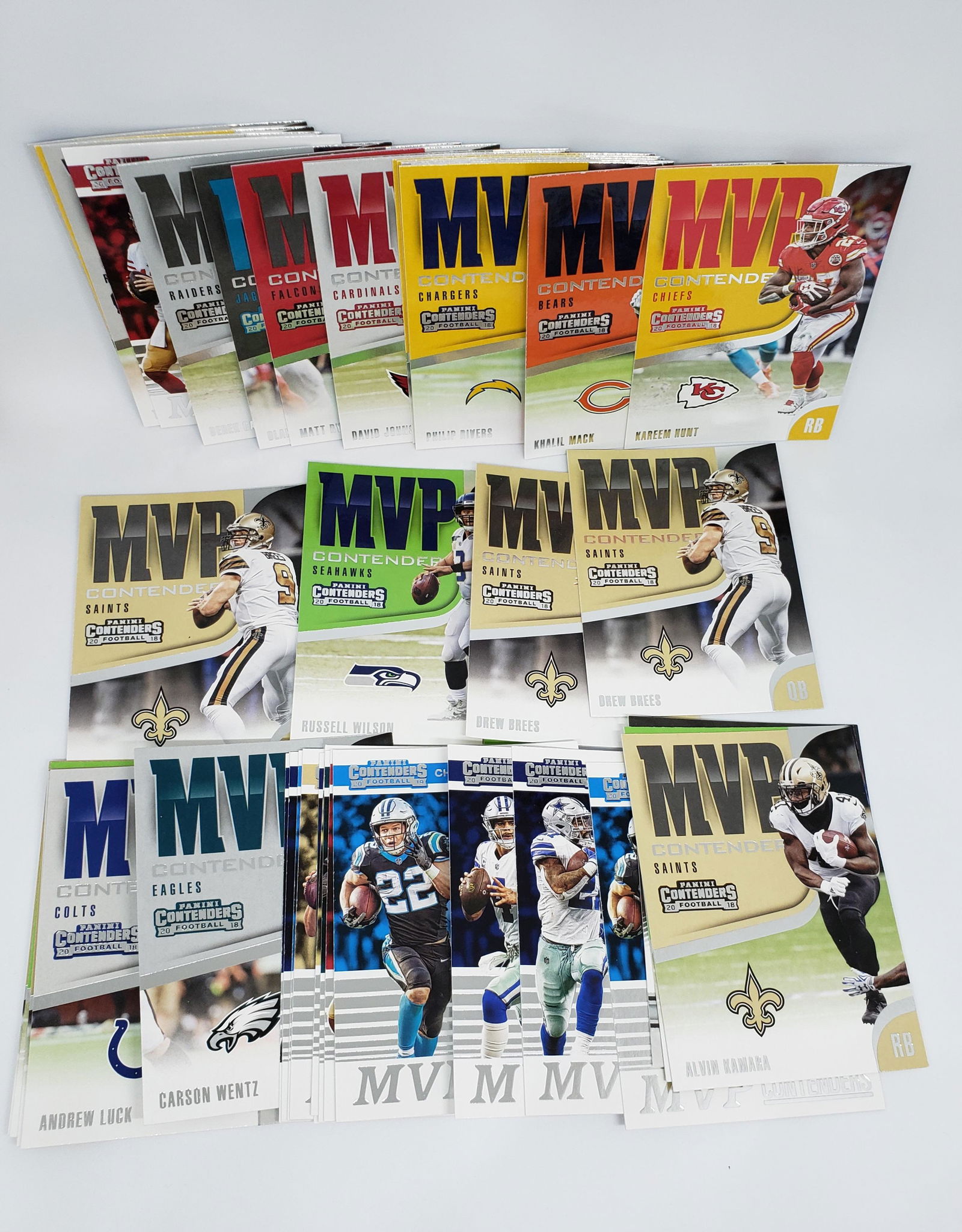 LOT OF 40 PANINI CONTENDERS MVP INSERT CARDS (1 of 1)