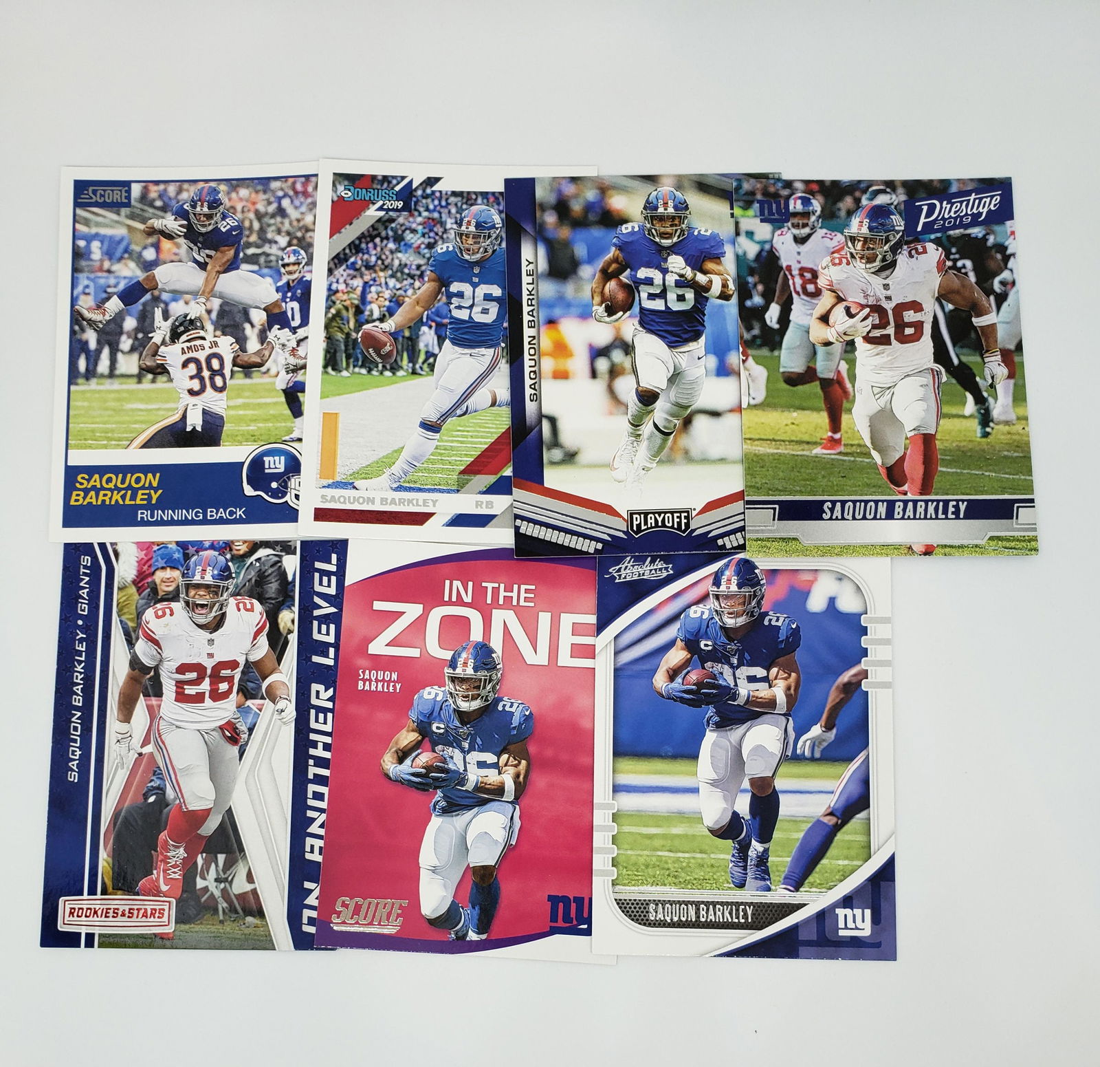7 DIFFERENT SAQUON BARKLEY NEW YORK GIANTS CARDS (1 of 1)