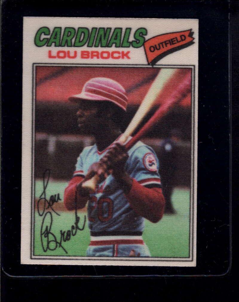 1977 Topps Cloth Stickers #8 Lou Brock EXMT (1 of 2)