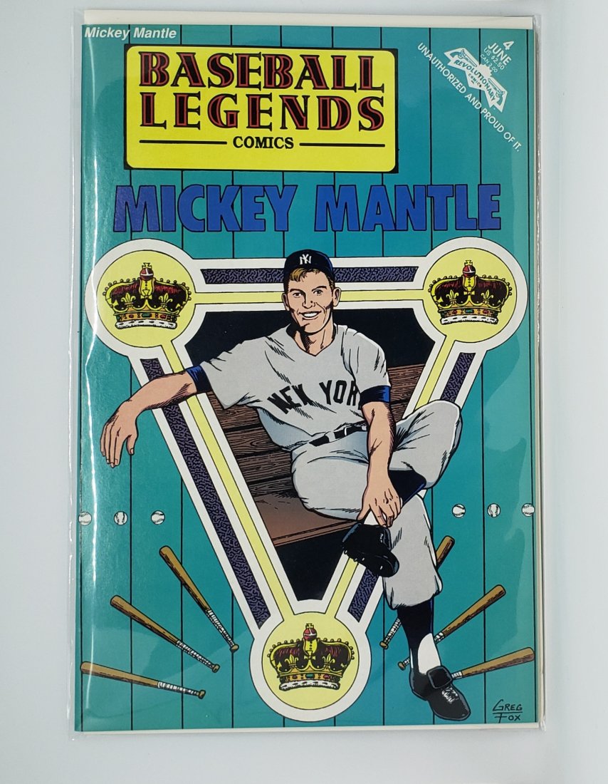 MICKEY MANTLE-Baseball Legends Comic Book!! Yankees (1 of 1)