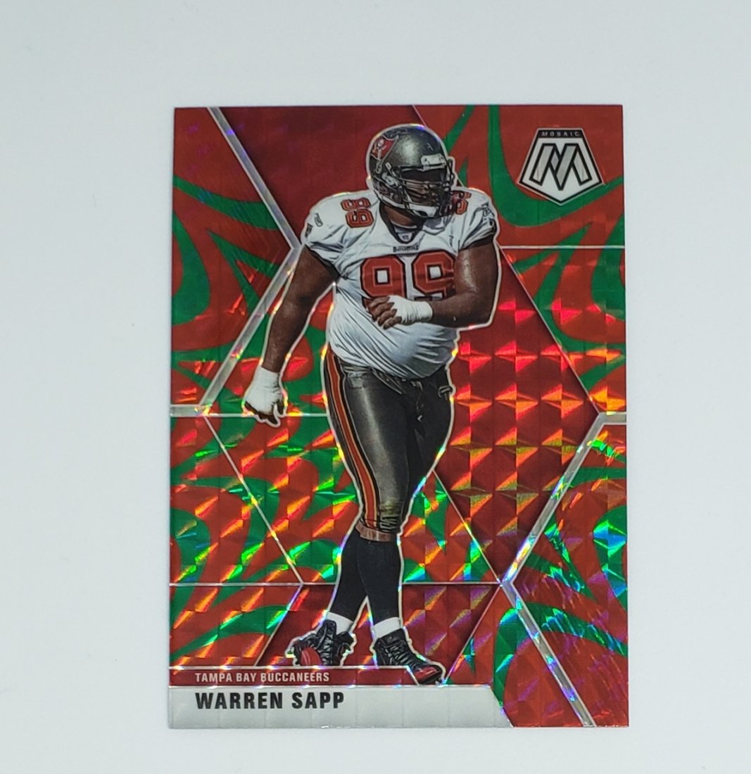 2020 Panini Mosaic Reactive Green #189 WARREN SAPP (1 of 1)