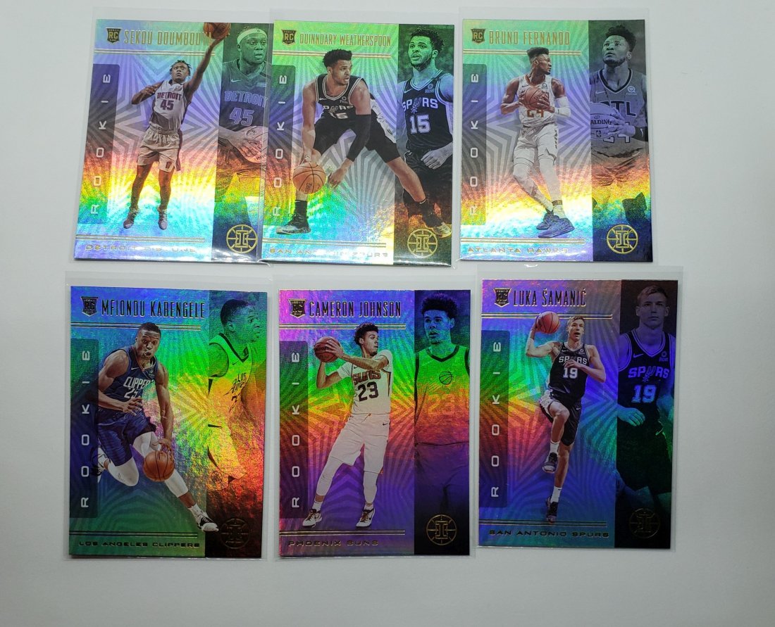 LOT OF 6 PANINI ILLUSIONS BASKETBALL ROOKIE CARDS (1 of 1)