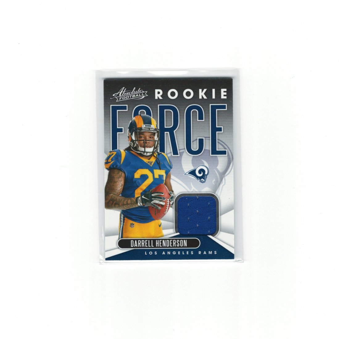 2019 PANINI ABSOLUTE DARRELL HENDERSON ROOKIE CARD (1 of 1)