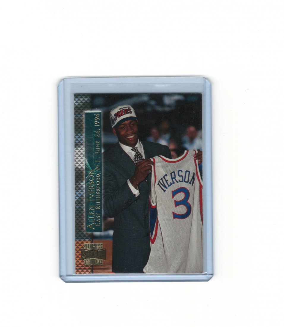 1996 TOPPS STADIUM CLUB ALLEN IVERSON ROOKIE CARD (1 of 1)
