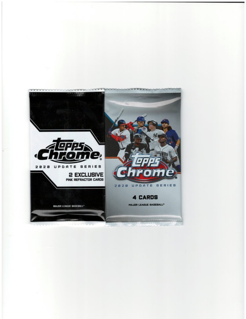 (2PK) 2020 TOPPS CHROME SEALED PACKS (1 of 1)