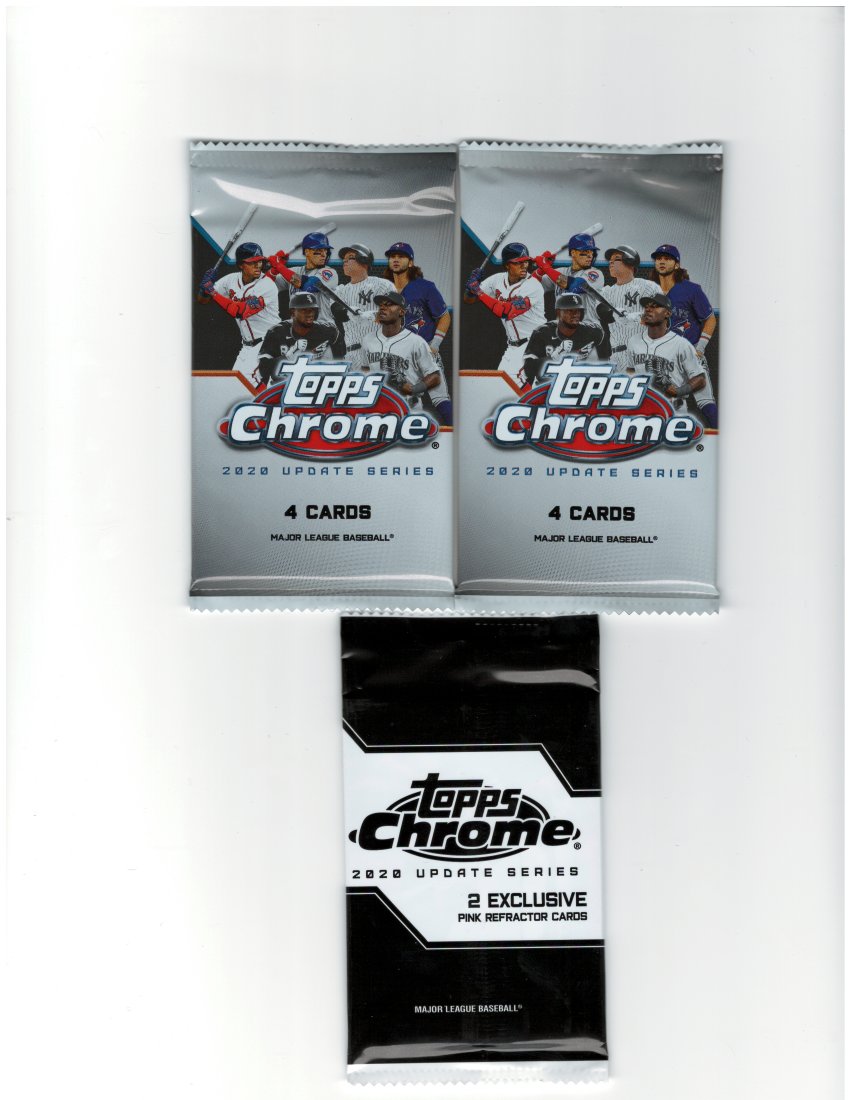 (3PK) 2020 TOPPS CHROME SEALED PACKS (1 of 1)