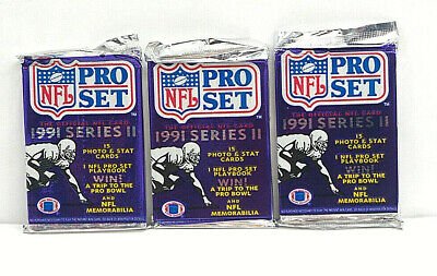 (3PK) 1991 PRO NFL  SERIES II SEALED PACKS (1 of 1)