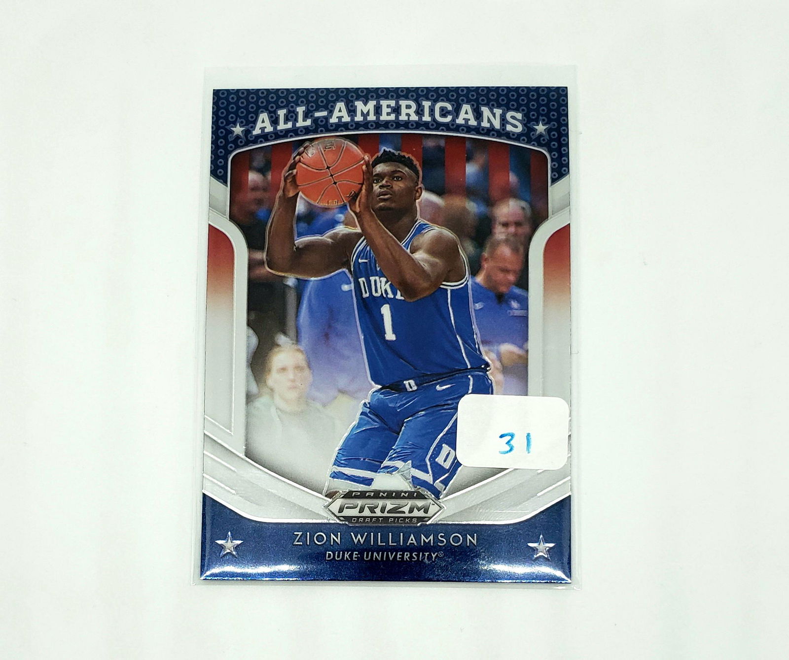 ZION WILLIAMSON 2019-20 PANINI PRIZM DP ROOKIE CARD (1 of 1)