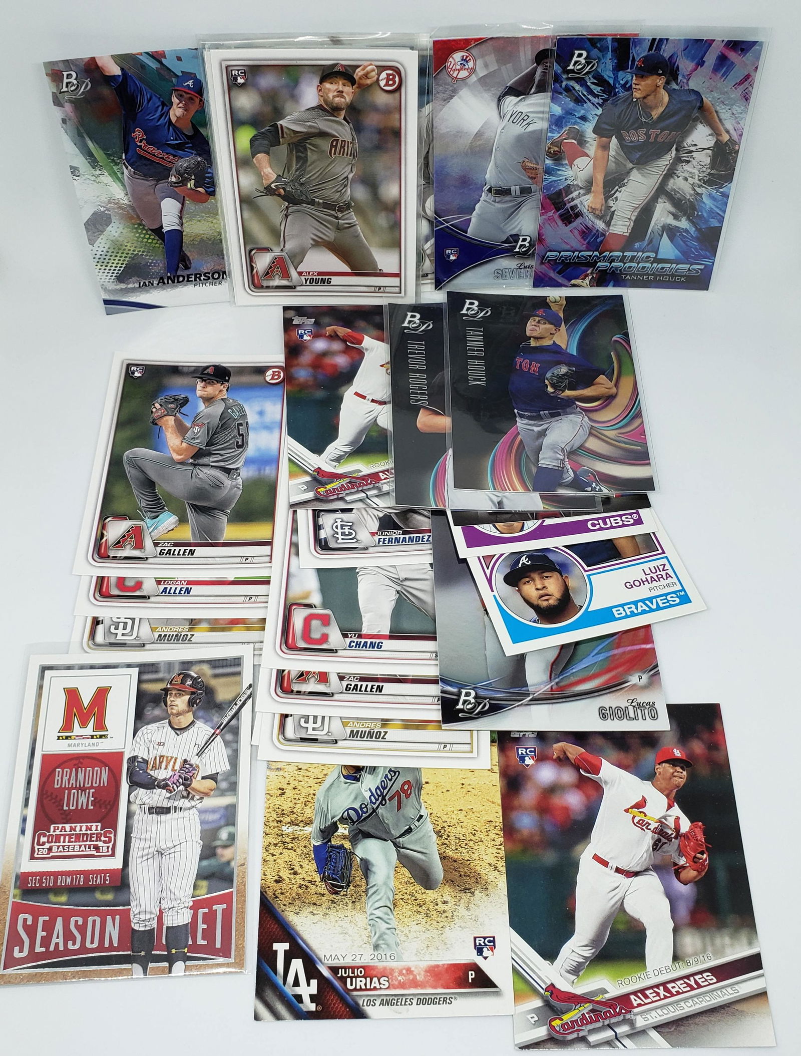 LOT OF 25 BASEBALL ROOKIE CARDS (1 of 1)