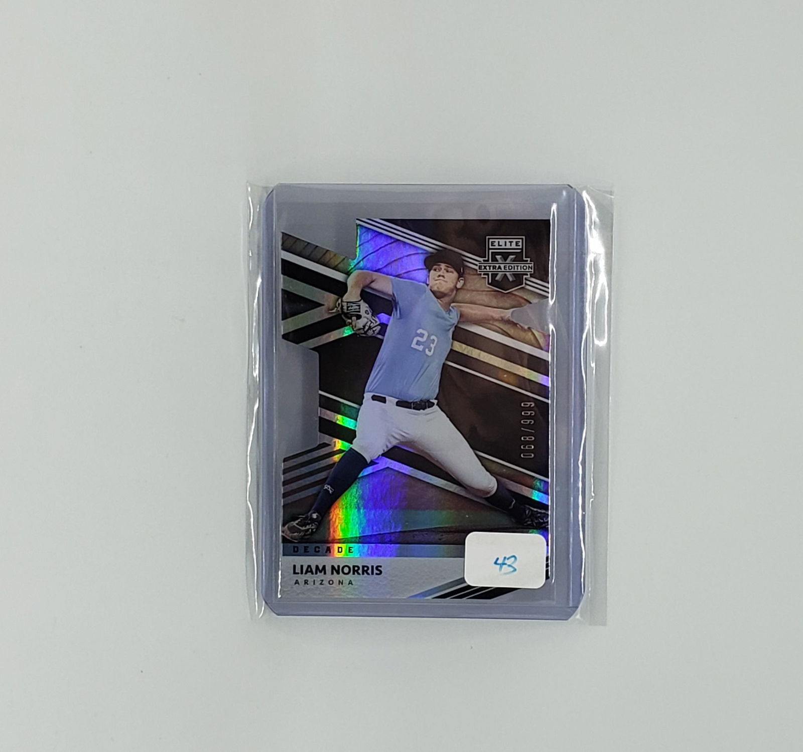 2020 ELITE EXTRA EDITION LIAM NORRIS DIE CUT SP 068/999 (1 of 1)