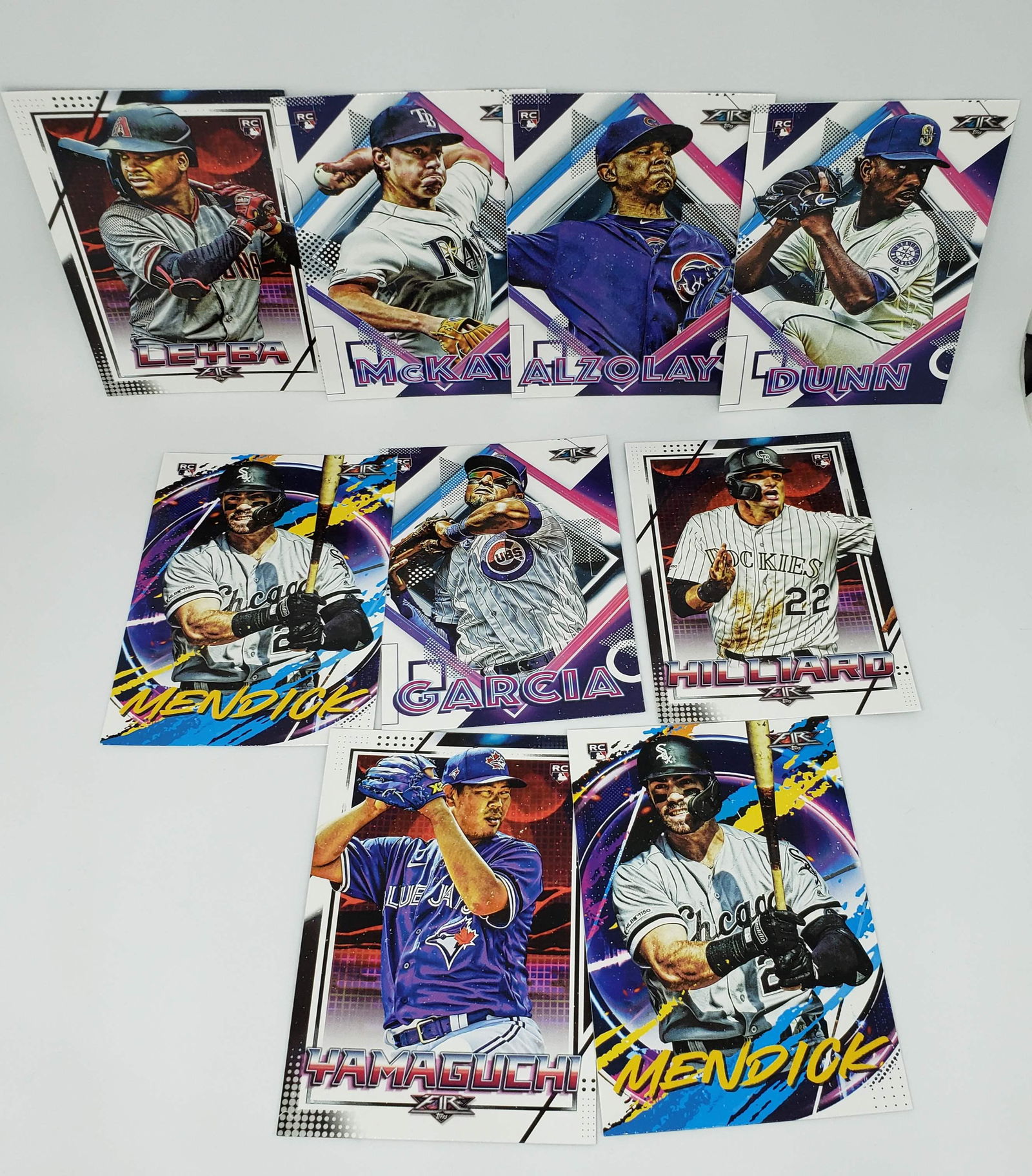 LOT OF 9 TOPPS FIRE ROOKIE CARDS (1 of 1)