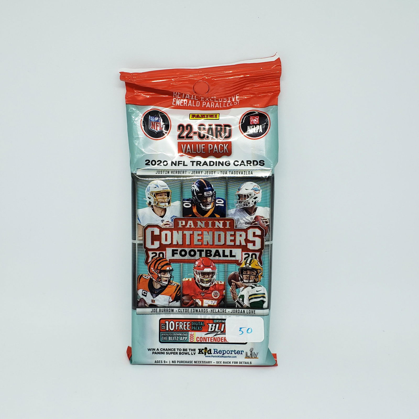 2020 PANINI CONTENDERS NFL FOOTBALL VALUE/FAT PACK (1 of 1)