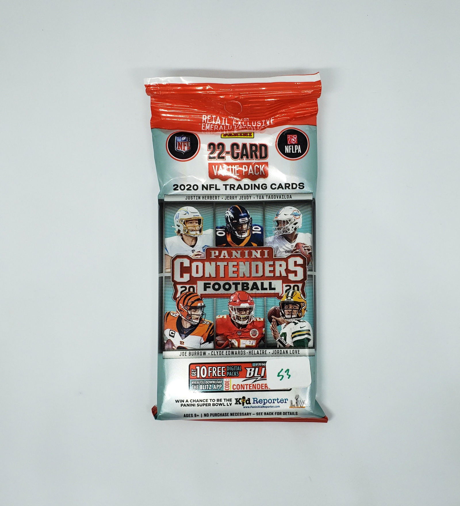 2020 PANINI CONTENDERS NFL FOOTBALL VALUE/FAT PACK (1 of 1)