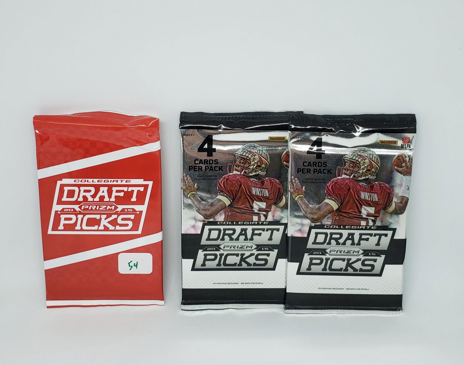 3 PACKS 2015 PANINI PRIZM DRAFT PICKS SEALED PACKS (1 of 1)