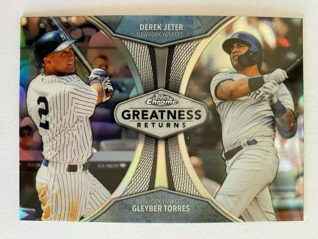 DEREK JETER INSERT CARD NEW YORK YANKEES: 2019 TOPPS CHROME GREATNESS