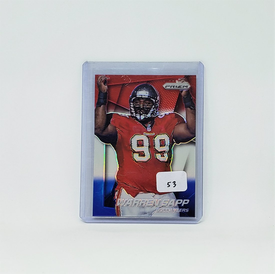 2014 PANINI PRIZM WARREN SAPP RED,WHITE AND BLUE CARD: 2014 PANINI PRIZM WARREN SAPP RED,WHITE AND BLUE CARD