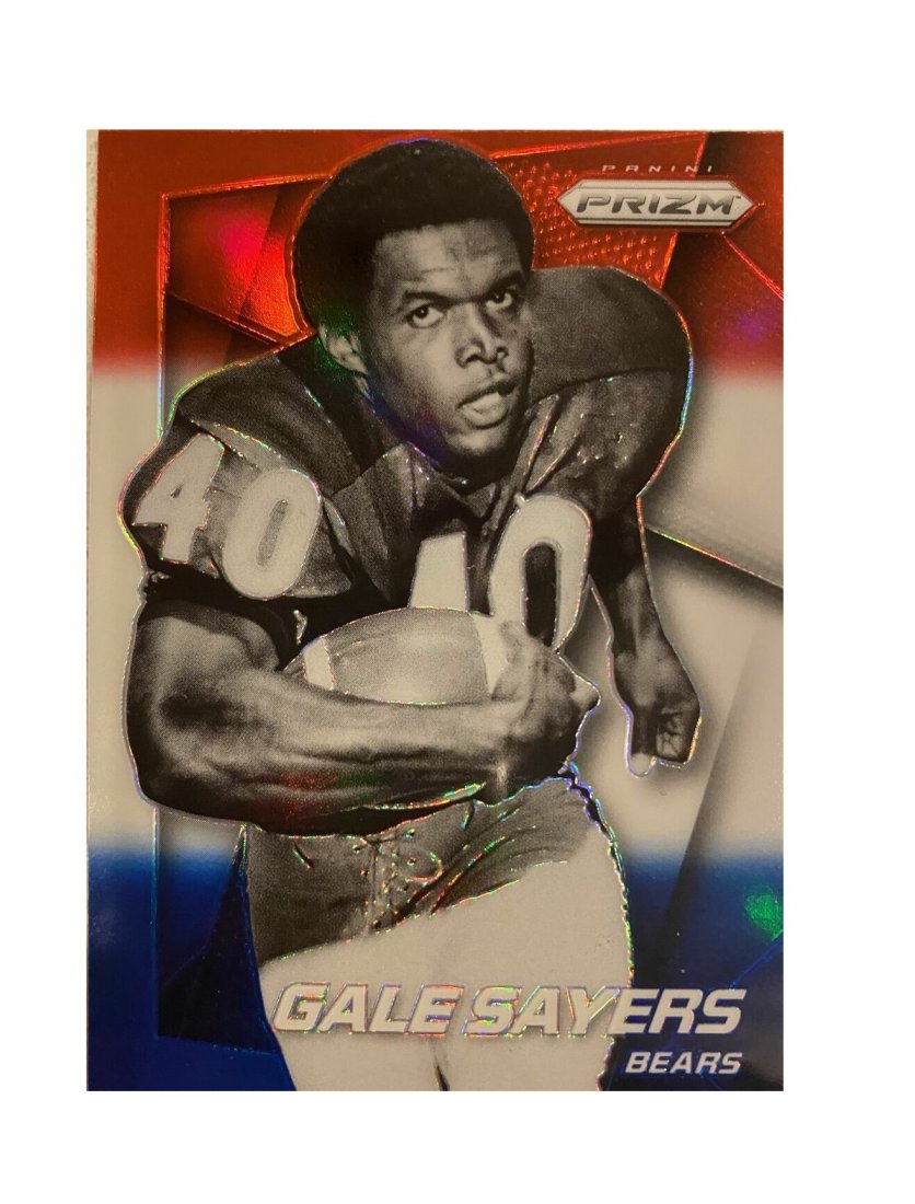 Gale Sayers Red White Blue Prizm #20 Chicago Bears: 2014 Prizm Gale Sayers Red White Blue Prizm #20 Chicago Bears