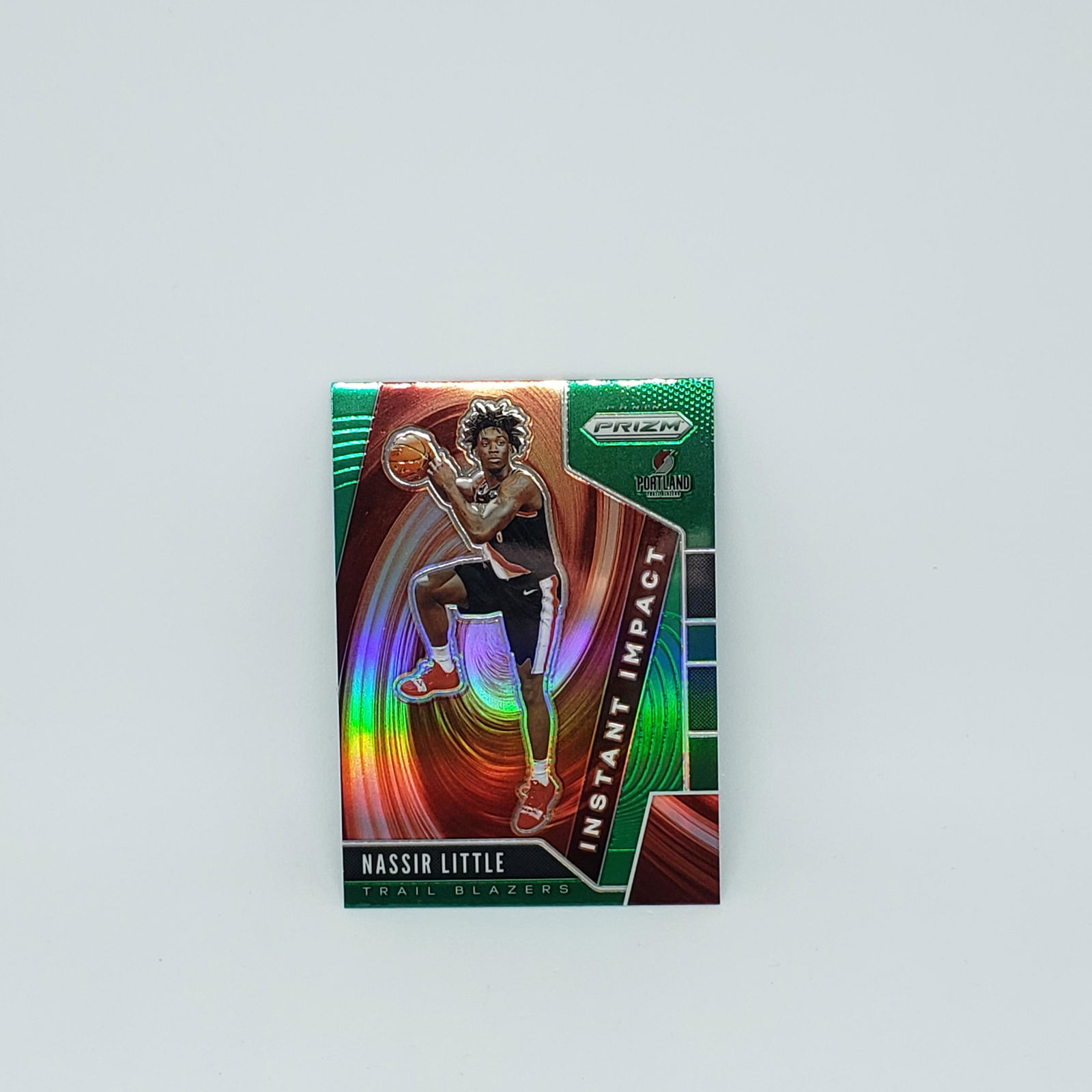 NASSIR LITTLE 2019-20 GREEN PRIZM ROOKIE INSERT CARD (1 of 1)
