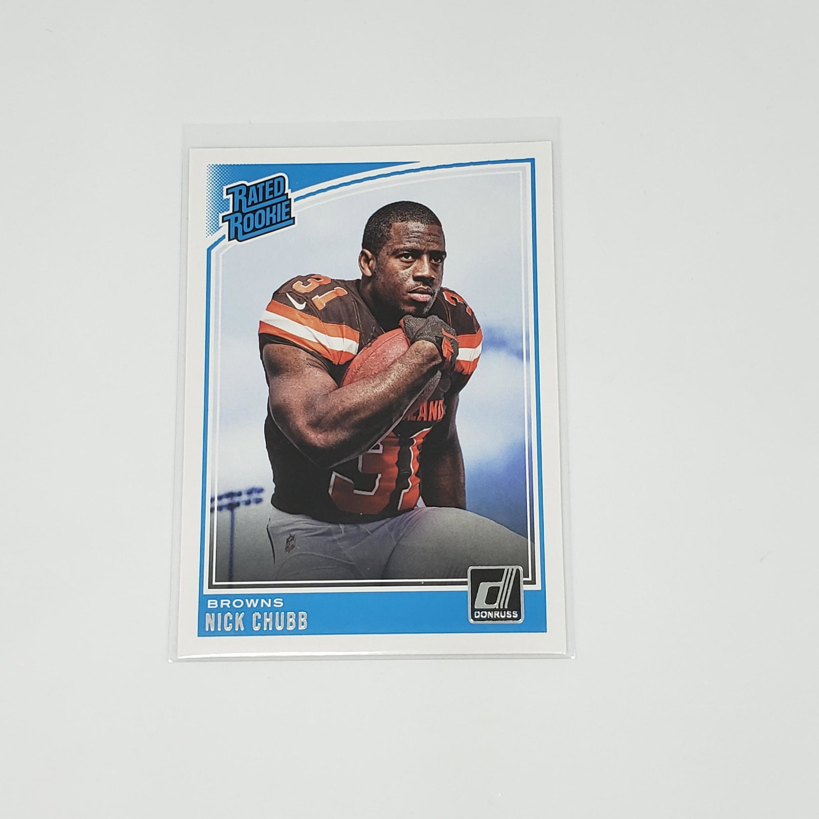 2018 DONRUSS RATED ROOKIE NICK CHUBB CLEVELAND BROWNS (1 of 1)