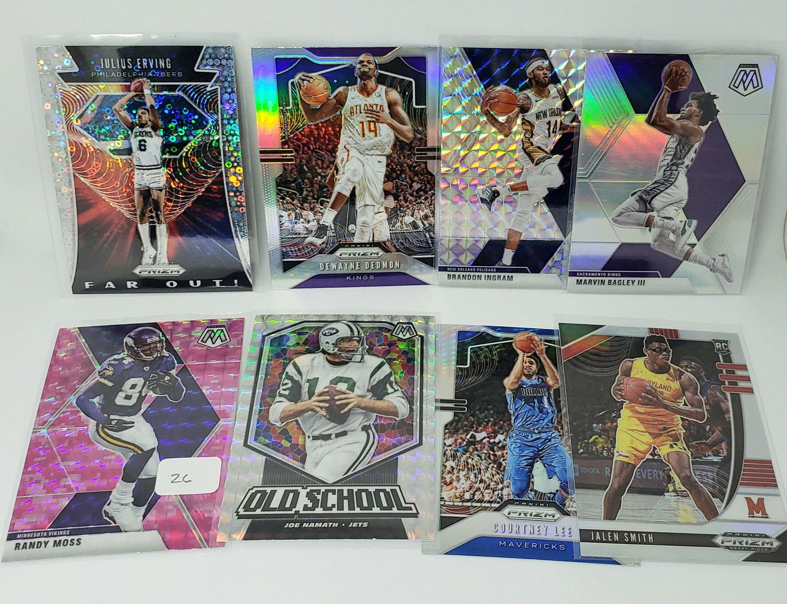 LOT OF 8 PANINI PRIZM/MOSAIC HOLO PRIZMS (1 of 1)