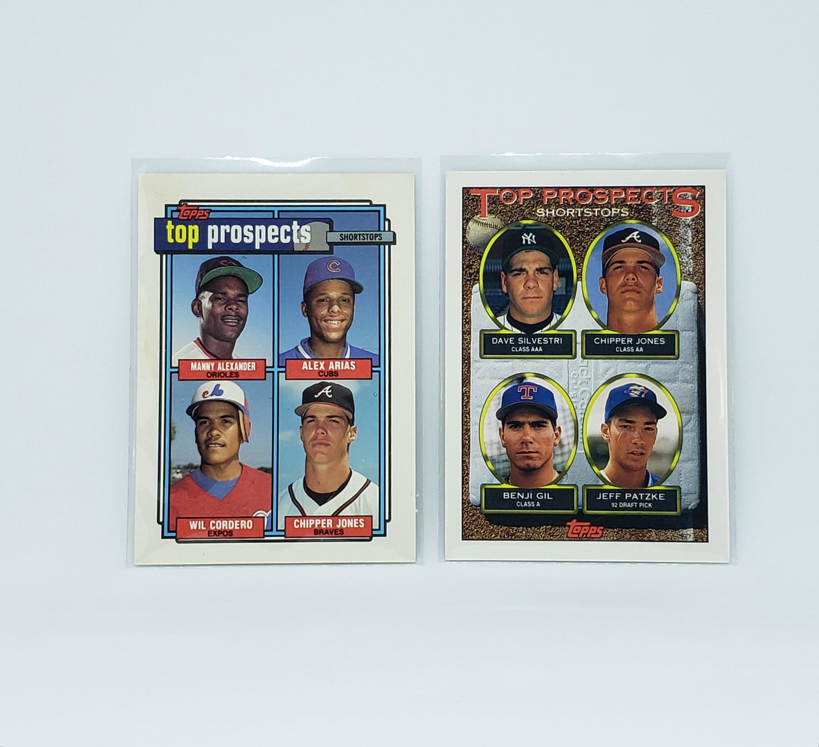 LOT OF 2 CHIPPER JONES ATL BRAVES ROOKIES (1 of 2)