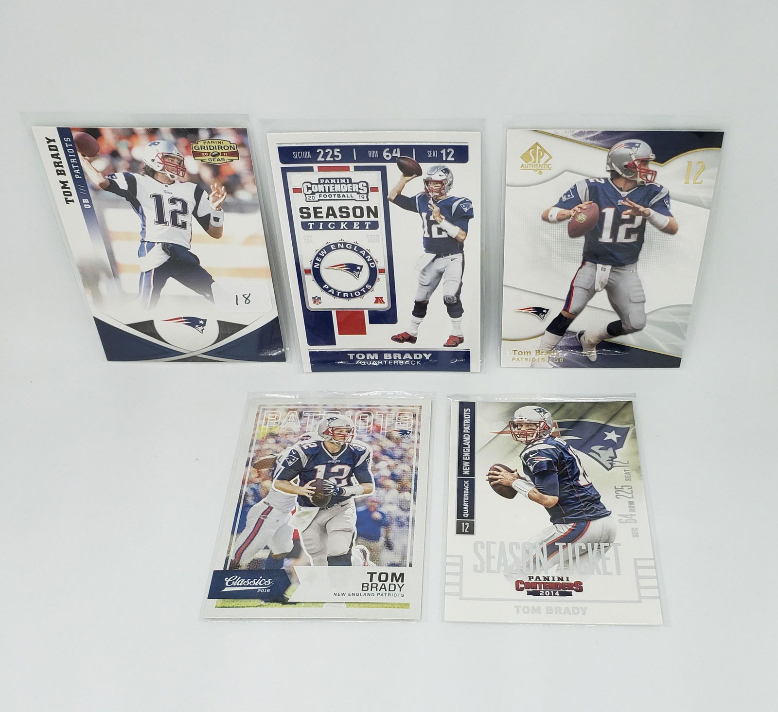 LOT OF 5 TOM BRADY CARDS #TB12 #GOAT (1 of 1)