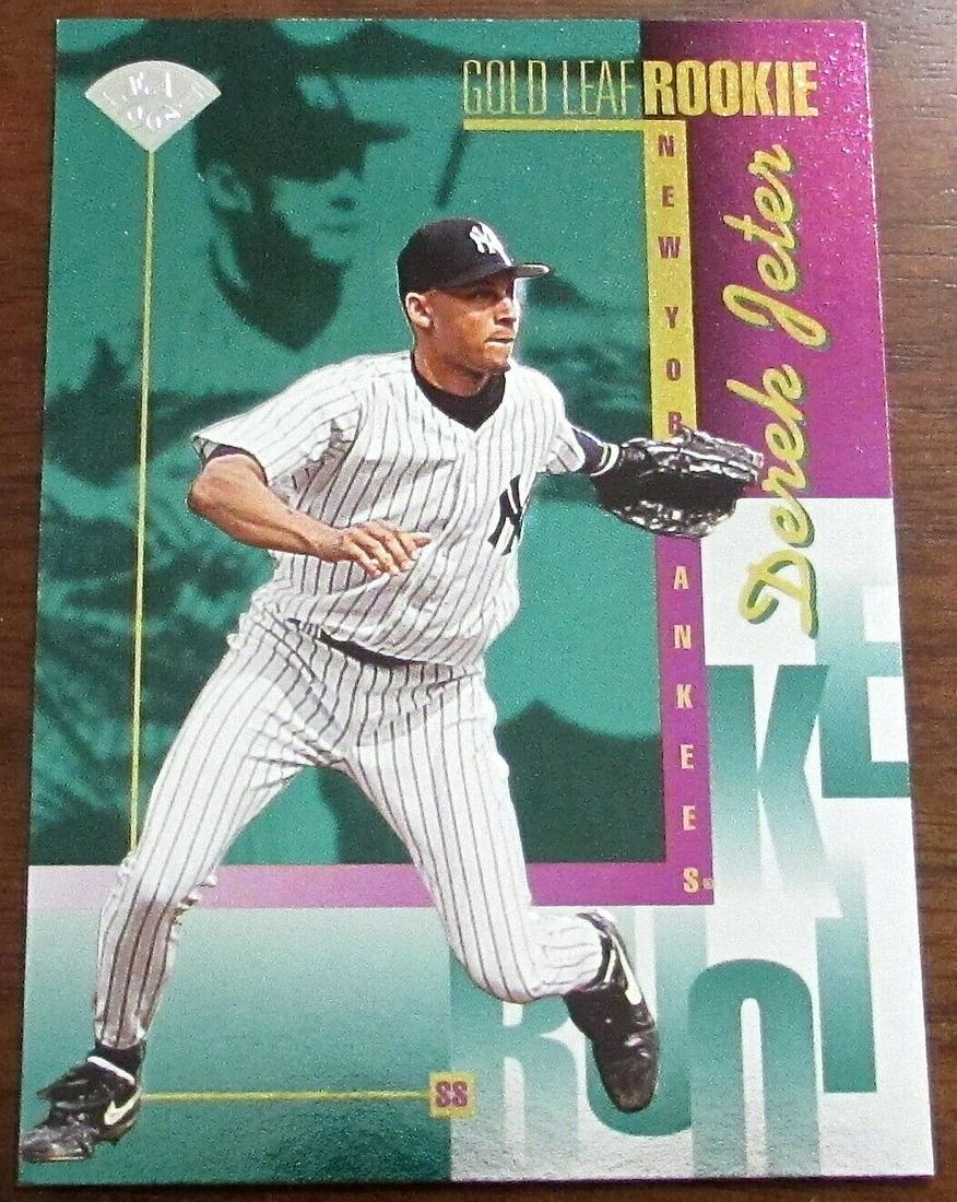 1996 Leaf Derek Jeter Gold Leaf Rookie Rookie Card (1 of 2)