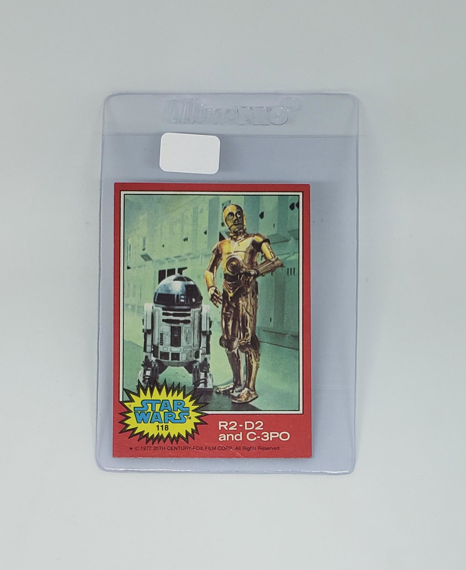 1977 STAR WARS R2-D2 C-3PO ROOKIE COMBO CARD (1 of 2)