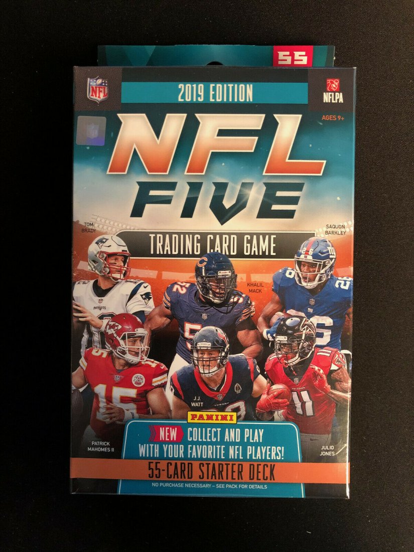2019 PANINI-NFL FIVE TCG STARTER DECK BOX WITH PLAY MAT (1 of 1)