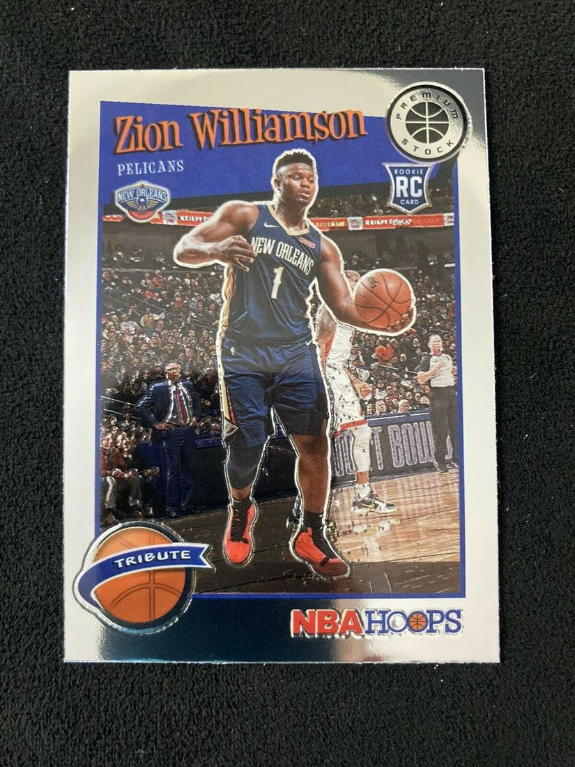 Zion Williamson NBA Hoops Premium Tribute RC (1 of 2)