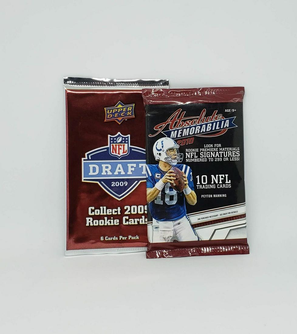 Lot of 2 Assorted NFL Football Trading cards packs (1 of 1)