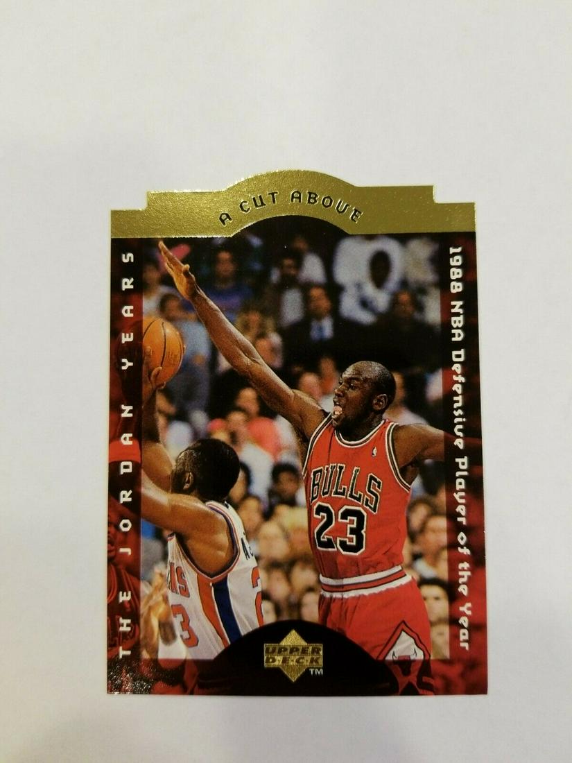 1-1996 Michael Jordan "a cut above" die-cut cards (1 of 1)