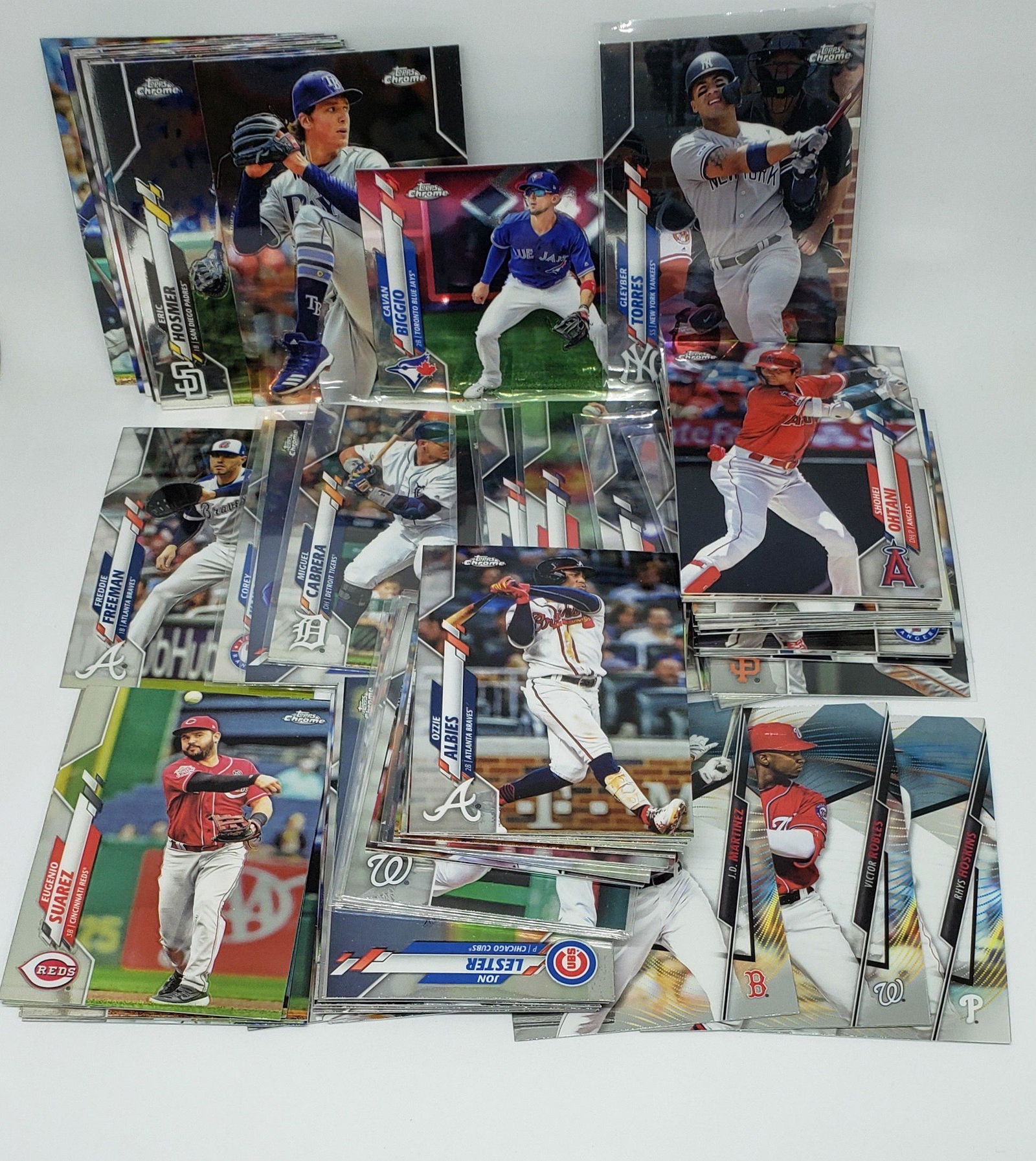 Lot of 60 2020 Topps Chrome baseball cards (1 of 1)