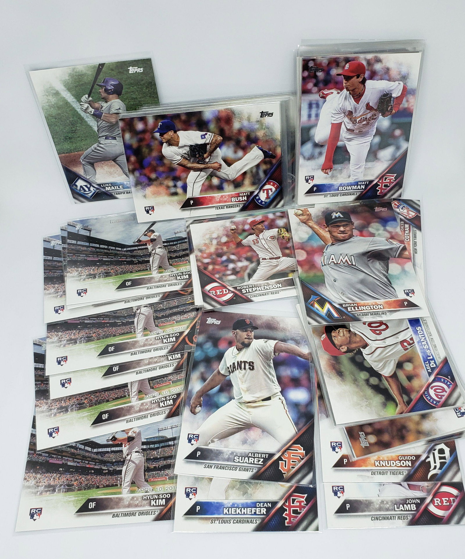 Lot of 50 topps 2016 baseball rookie cards (1 of 1)