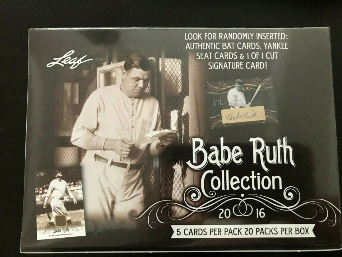 2016 Leaf Babe Ruth Collection Baseball Box-20 PACKS! (1 of 1)