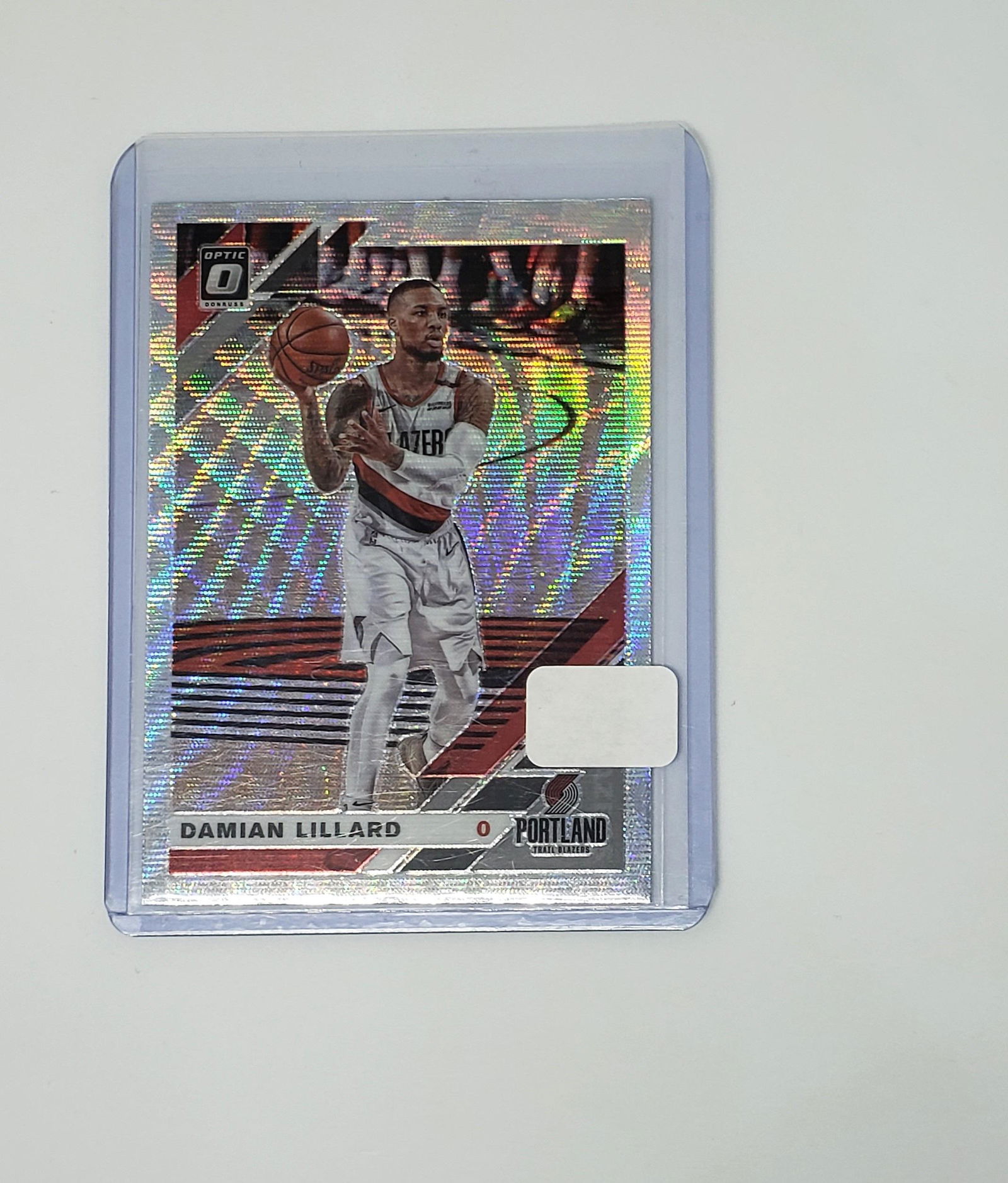 Damien Lillard Trailblazers Optic Silver wave holo (1 of 1)