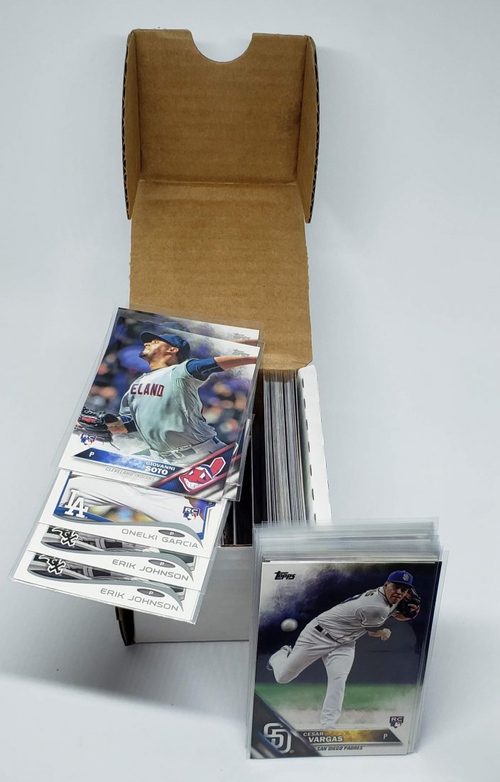 100 Ct box full of Topps rookie baseball cards (1 of 1)